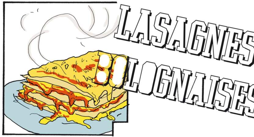La recette des lasagnes bolognaises en BD