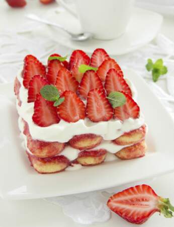 Triffle aux fraises pour diabétiques