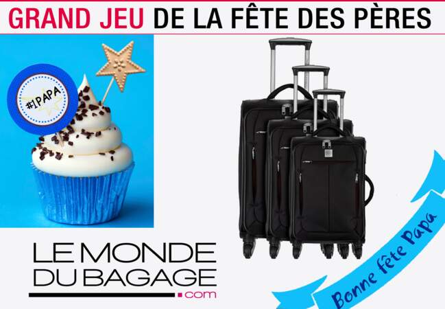 Gagnez l'un des 3 lots de 3 valises offerts par Le Monde du Bagage