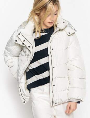 manteau blanc polaire