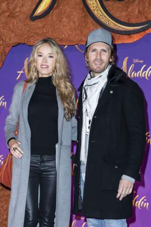 Elodie Fontan et son compagnon Philippe Lacheau à l'avant-première du film "Aladdin"le 8 mai 2019.