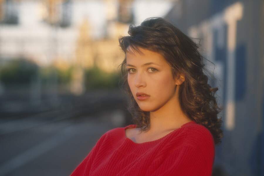 Sophie Marceau lors du tournage du film "L'étudiante" de Claude Pinoteau, à Paris, en 1988.