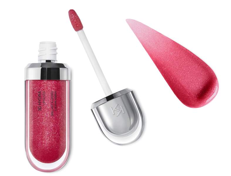 3D Hydra Lipgloss, Sparkling Strawberry, Kiko : shopping pailleté 