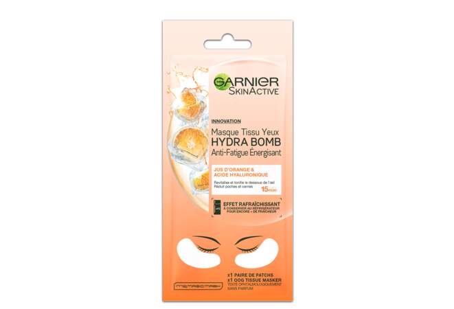 Le masque tissu yeux Hydra Bomb Anti-fatigue Energisant Garnier