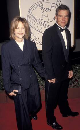 Meg Ryan et Dennis Quaid à la cérémonie des Golden Globes en 1994