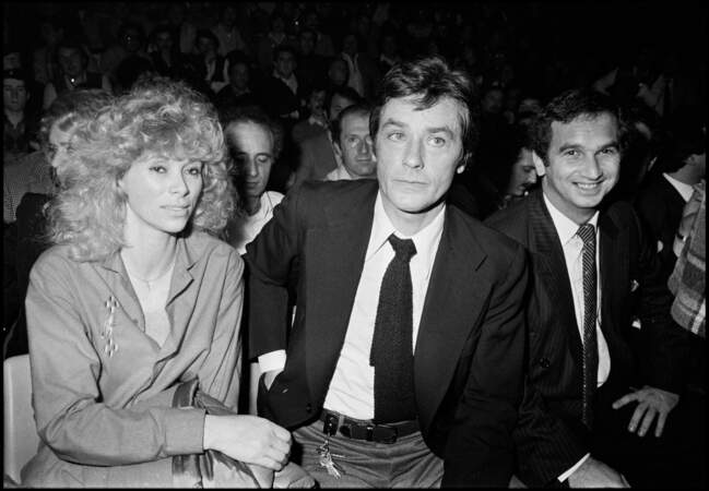 Mireille Darc et Alain Delon en novembre 1981.
