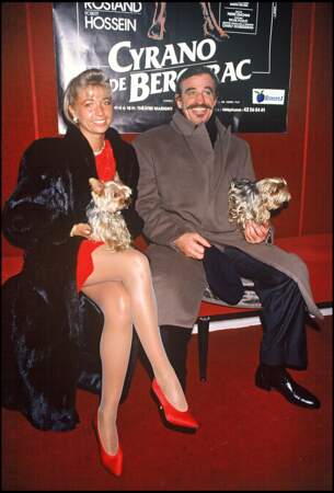Jean-Paul Belmondo, Natty et leurs chiens en 1990