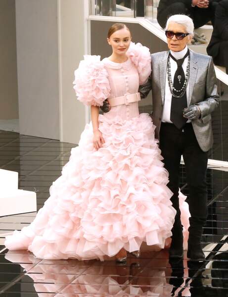 Karl Lagerfeld et Lily-Rose Depp