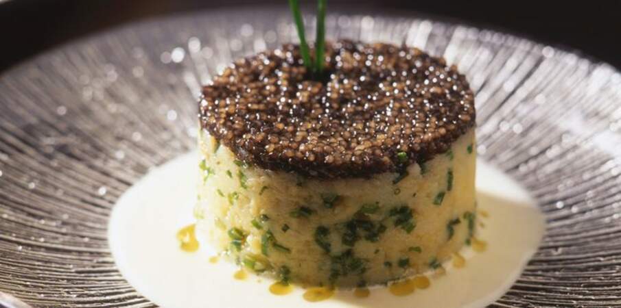 Timbale de filets de sole au caviar