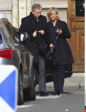 Bernard Arnault et son épouse, Hélène étaient présents pour épauler le clan Chirac