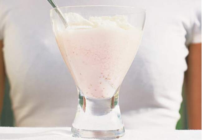 Smoothie fraise meringue