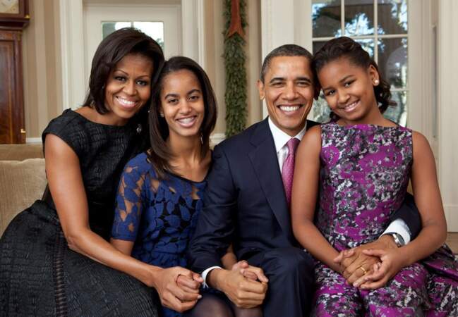 Portrait officiel de la famille Obama, décembre 2011