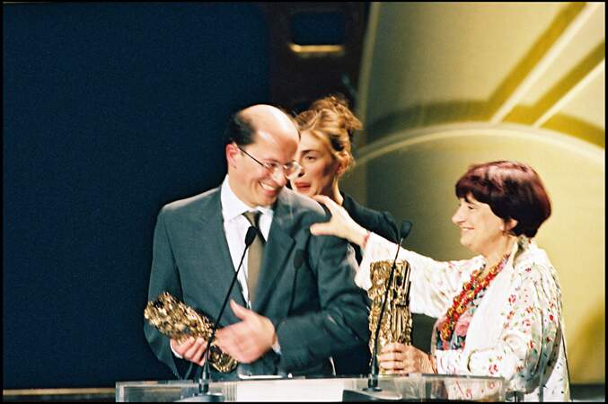 Agnès Varda reçoit un César d'honneur le 25 février 1995.