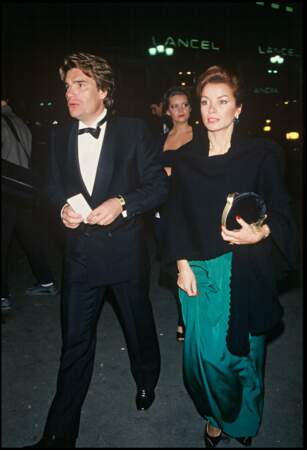Bernard Tapie et sa femme Dominique Tapie aux Oscars de la Mode le 24 octobre 1985.