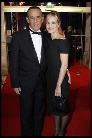 Thierry Ardisson et Audrey Crespo-Mara complices sur le tapis rouge des César (2012)