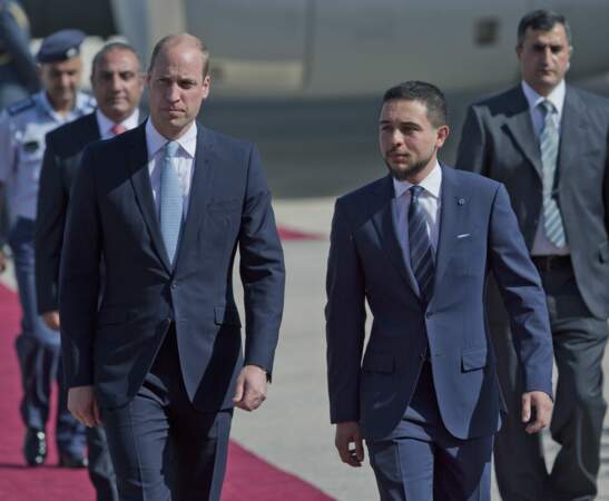 Le prince Hussein de Jordanie et le prince William, le 24 juin 