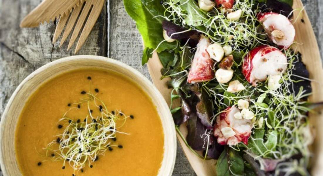 Salade folle : une entrée de fêtes fraîche et gourmande - Femme Actuelle