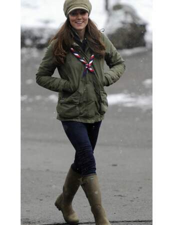 Kate Middleton : les bottes de pluie Le Chameau