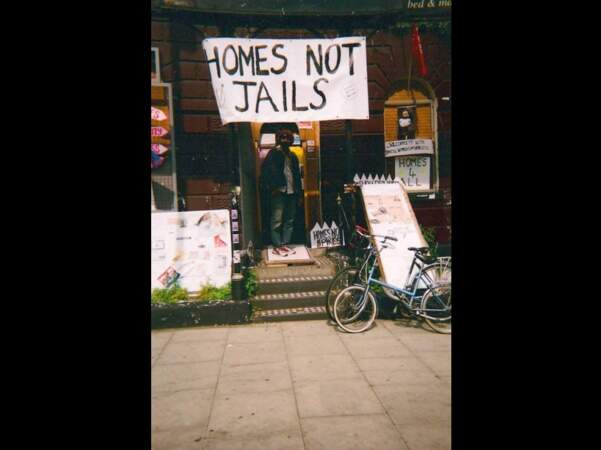 "Homes not jails"