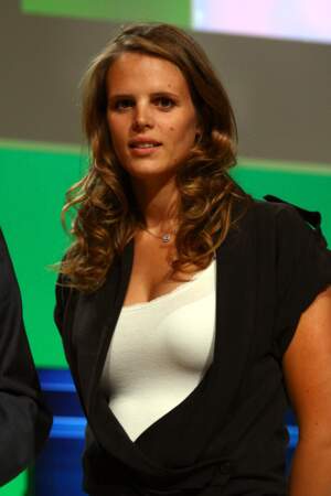 Laure Manaudou assiste à la cérémonie du prix Sportel, à Monaco, en 2009.