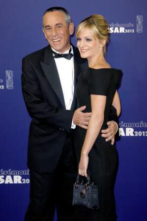 Thierry Ardisson et Audrey Crespo-Mara lors de la cérémonie des César (2012)