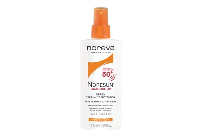 Le Spray Très haute protection Gradual UV Noresun SPF 50+ Noreva