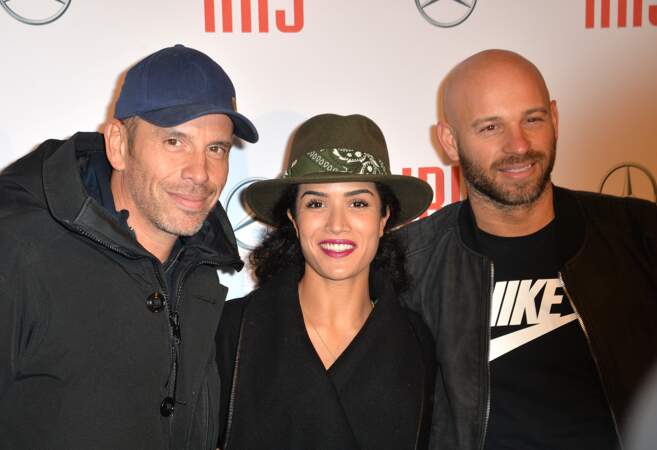 Medi Sadoun, Sabrina Ouazani et Franck Gastambide à l'avant-première du film "Iris" le 14 novembre 2016.