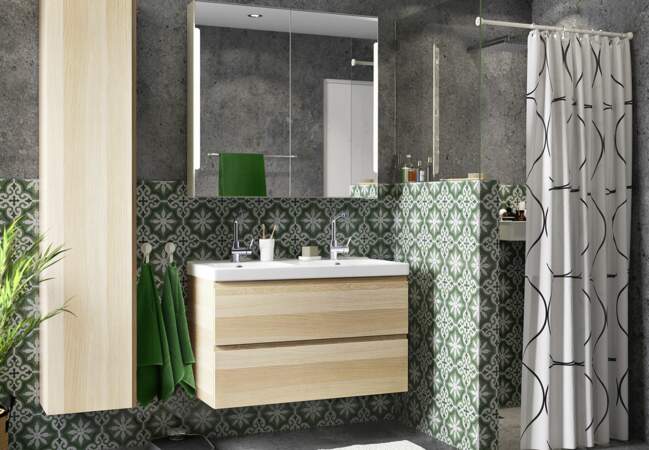 Tout pour une salle de bains Ikea : le meuble nature