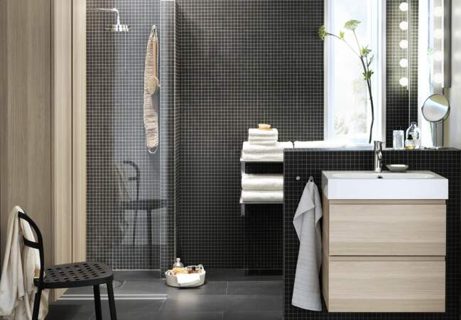 Tout pour une salle de bains Ikea : le meuble bois