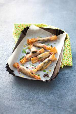 Bonbons croustillants aux anchois et olives