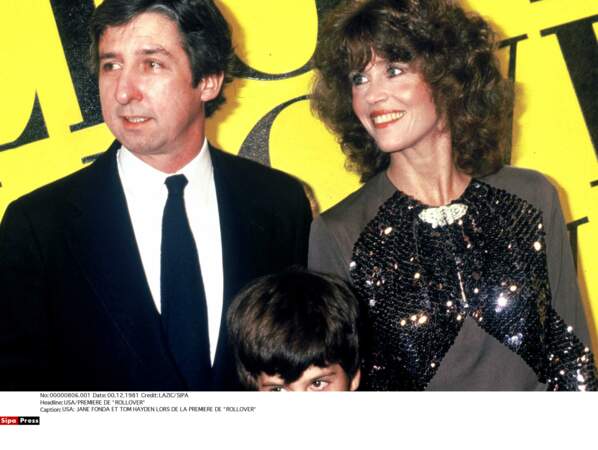 Tom Hayden était un militant socialiste de l'Etat de Californie - Ici, avec Jane Fonda en 1981