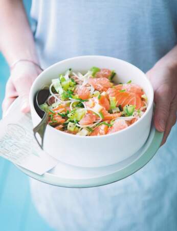 Salade légère au saumon pomelo et konjac