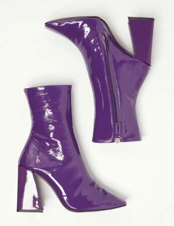 Ultra-violet : les bottines glossy