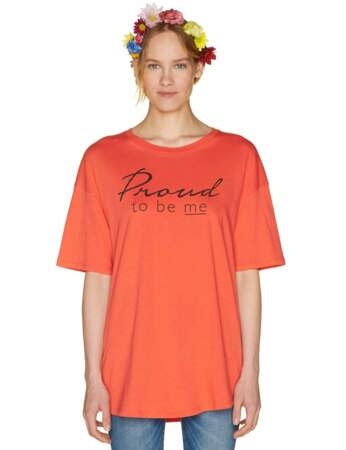 Tendance orange : le tee-shirt à message