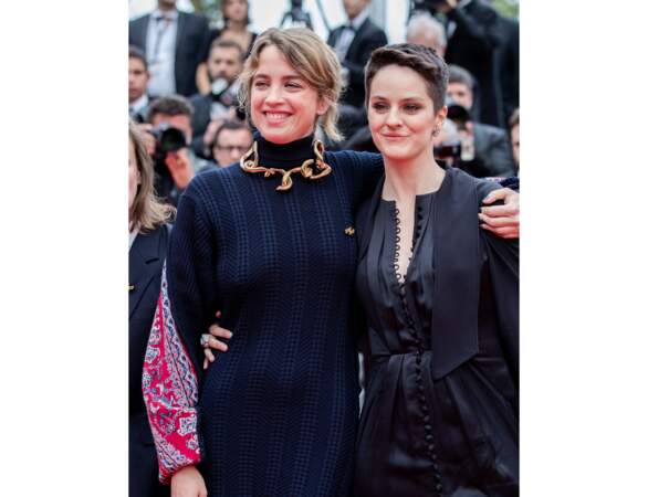 Les actrices Adële Haenel et Noémie Merlant : leur mise en beauté est très glamour