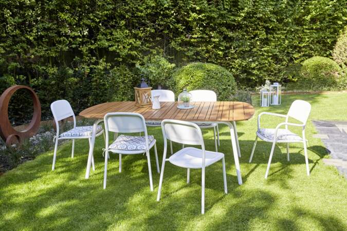 Table et chaises de jardin Carrefour