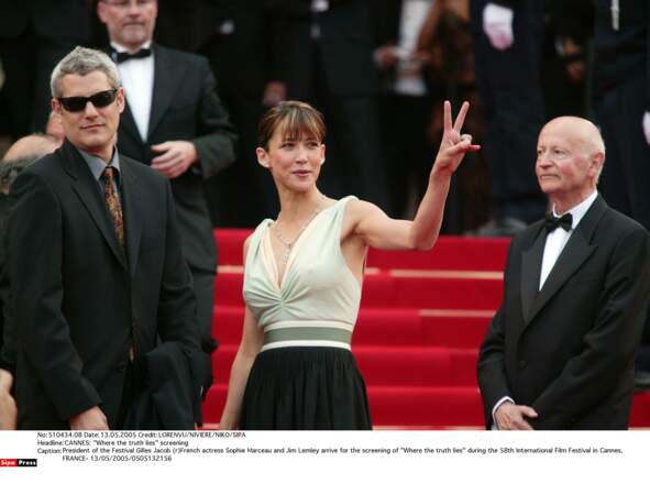 Sophie Marceau et Jim Lemley à Cannes