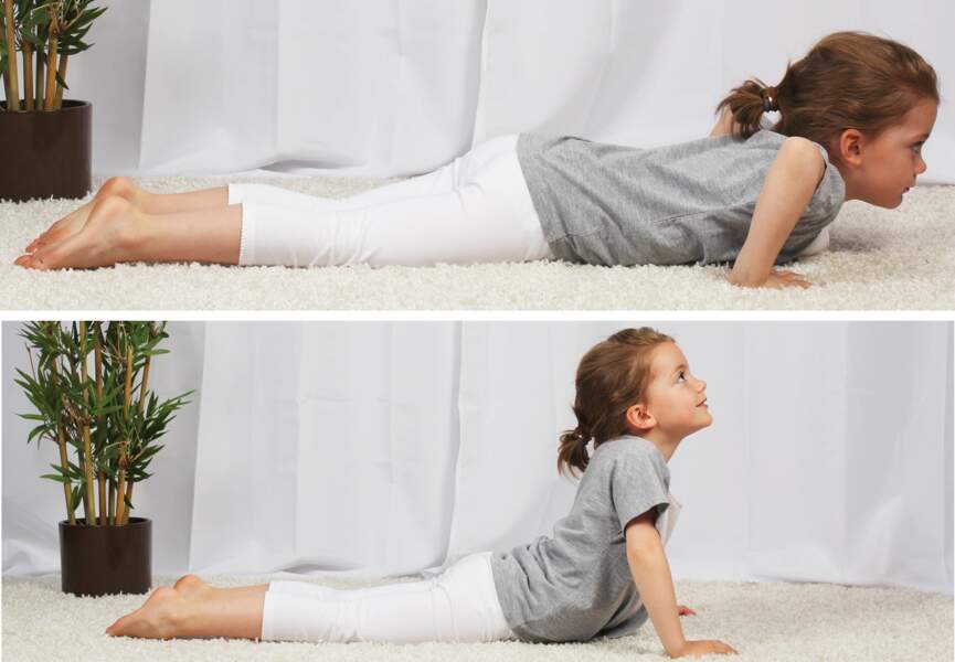 Yoga pour enfant : la position du cobra