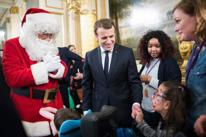 Le père Noël, en personne, était au palais de l'Élysée 