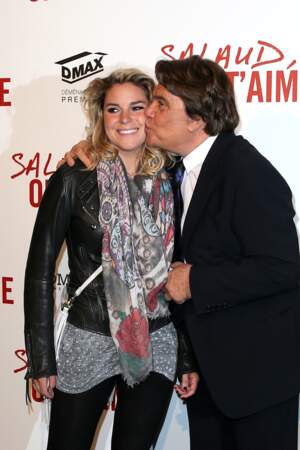 Bernard Tapie et sa fille Sophie Tapie à l'avant-première du film "Salaud on t'aime" le 31 mars 2014.