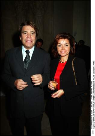 Bernard Tapie et sa femme Dominique à la soirée Cartier au Palais de Chaillot à Paris en octobre 2002.