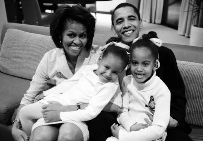 Barack et Michelle Obama ont deux filles, Malia, née en juillet 1998, et Sasha née en juin 2001