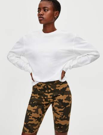 Short cycliste : camouflage