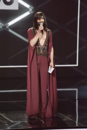 Conchita Wurst participe au "Austrian Music Award Amadeus 2018" à Vienne le 26 avril 2018.