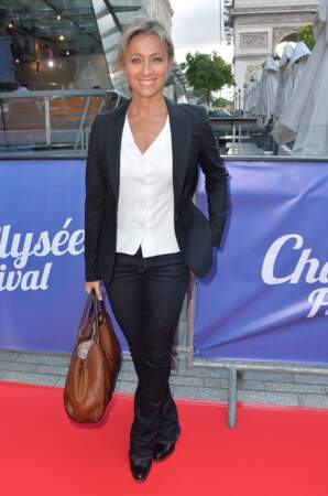 Anne-Sophie Lapix à l'avant-première du film "Bon rétablissement" le 16 juin 2014.