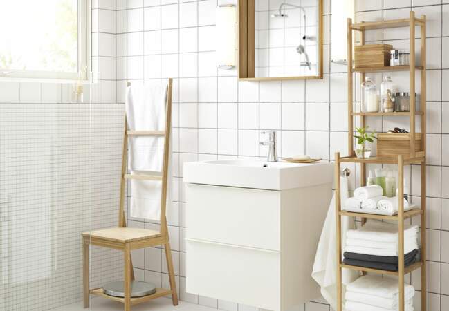 Tout pour une salle de bains Ikea : l'étagère spécial mini salle de bains