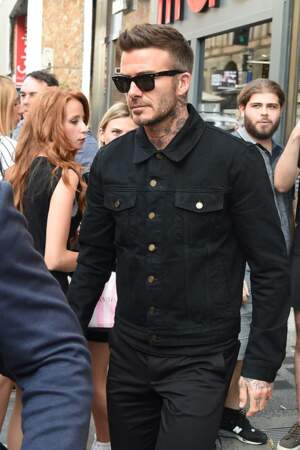 David Beckham avec des longueurs plus courtes