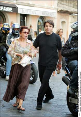 Bernard Tapie et sa femme Dominique à Saint-Tropez le 19 juillet 2004.