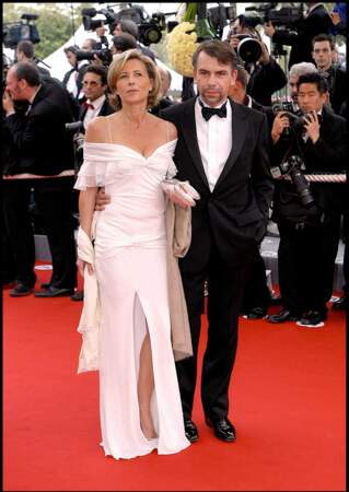 Claire Chazal et Philippe Torreton en 2004 à Cannes