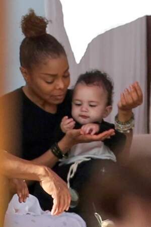 Janet Jackson et son fils Eissa